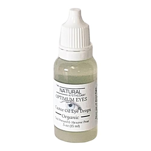 Organic Castor Oil Eye Drops Cold Pressed Hexane Free 15ml