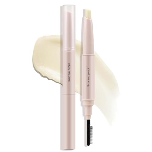 Boobeen Brow Wax Clear, Waterproof Eyebrow Wax Styling Pencil, Shaping with Slanted Tip Application...