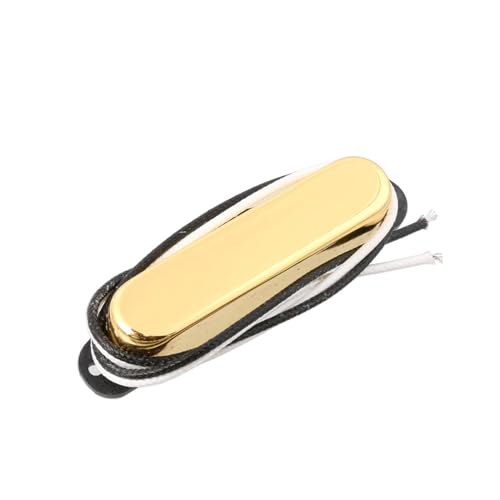 エレキギターのピックアップパーツ シングルコイルピックアップ エレキギターネックピックアップ アルニコエレキギターピックアップ アルニコマグネット素材(Gold)