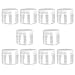 PRETYZOOM 10pcs Acrylic Cream Jar Clear Leak Proof Container Plastic Cosmetic Container Portable Travel Pot for Lotion Creams Toners Lip Balms 80ml