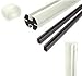 CRL Oyster White 3" Diameter Round 180 Degree 36" Center Post Kit by CR Laurence