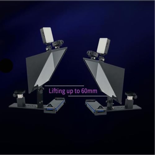 Image of FEELWORLD TP13A Wide Angle Teleprompter Supports up to 11 inch Smartphone /Tablet Prompting Smartphone DSLR Recording Flexible Telescopic Design Simplified Collocation APP Remote Control