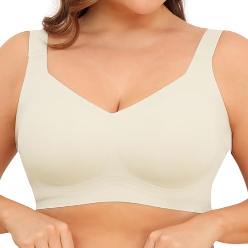 Image of Xcutting Women Wirefree Bras for Women Full Coverage No Underwire Everyday Bras Comfortable Wireless Padded Bras