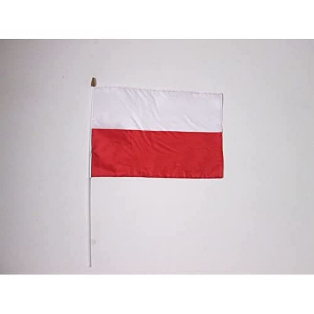Drapeau Pologne 45x30cm lot de 10 pour supporter votre équipe et décorer vos fêtes