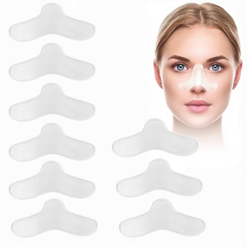9 Pack Nasal Pads for Mask, Gel Nose Pads, Nose Gel Pad Protector for Mask, Custom Design, Can Be Trimmed to Size, Fits Most Masks, Against Irritation and Soreness