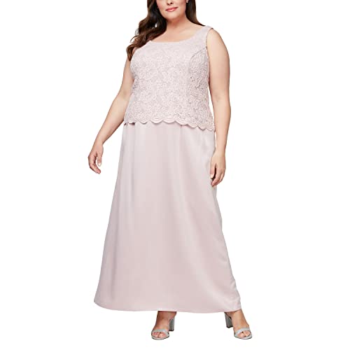 Image of Alex Evenings Womens Two Piece Mother of The Bride Dress with Lace Jacket