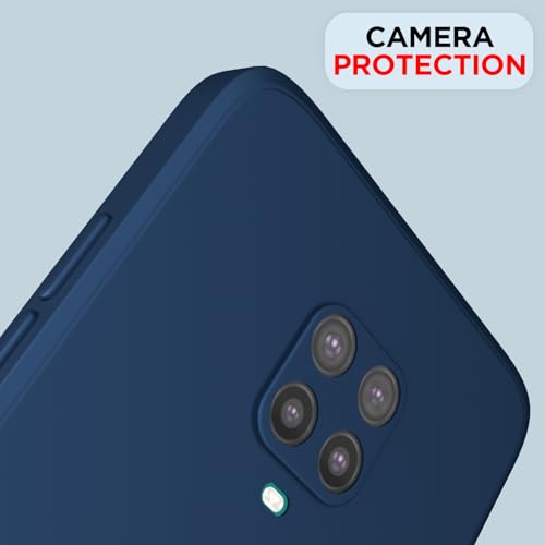 Image of Outlouders Back Cover for Redmi Note 9 Pro /Note 9 Pro Max /Poco M2 Pro /Note 10 Lite | Camera Protection | Durable Soft Matte Silicone Bumper Case (Blue)
