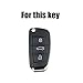 2 PCS Silicone Remote Control Key Case Fob Shell Cover Ring Holder Protector for Audi A1 A3 A4 A6 S1 S3 TT RS6 Q3 Q7 Car Replacement