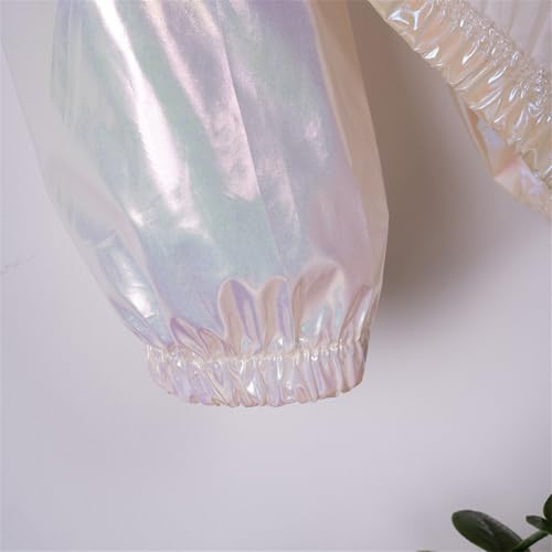 Girls Reflective Jacket Zip Up Shiny Hooded Windbreaker High Visibility Lightweight Running Cycling Coats4