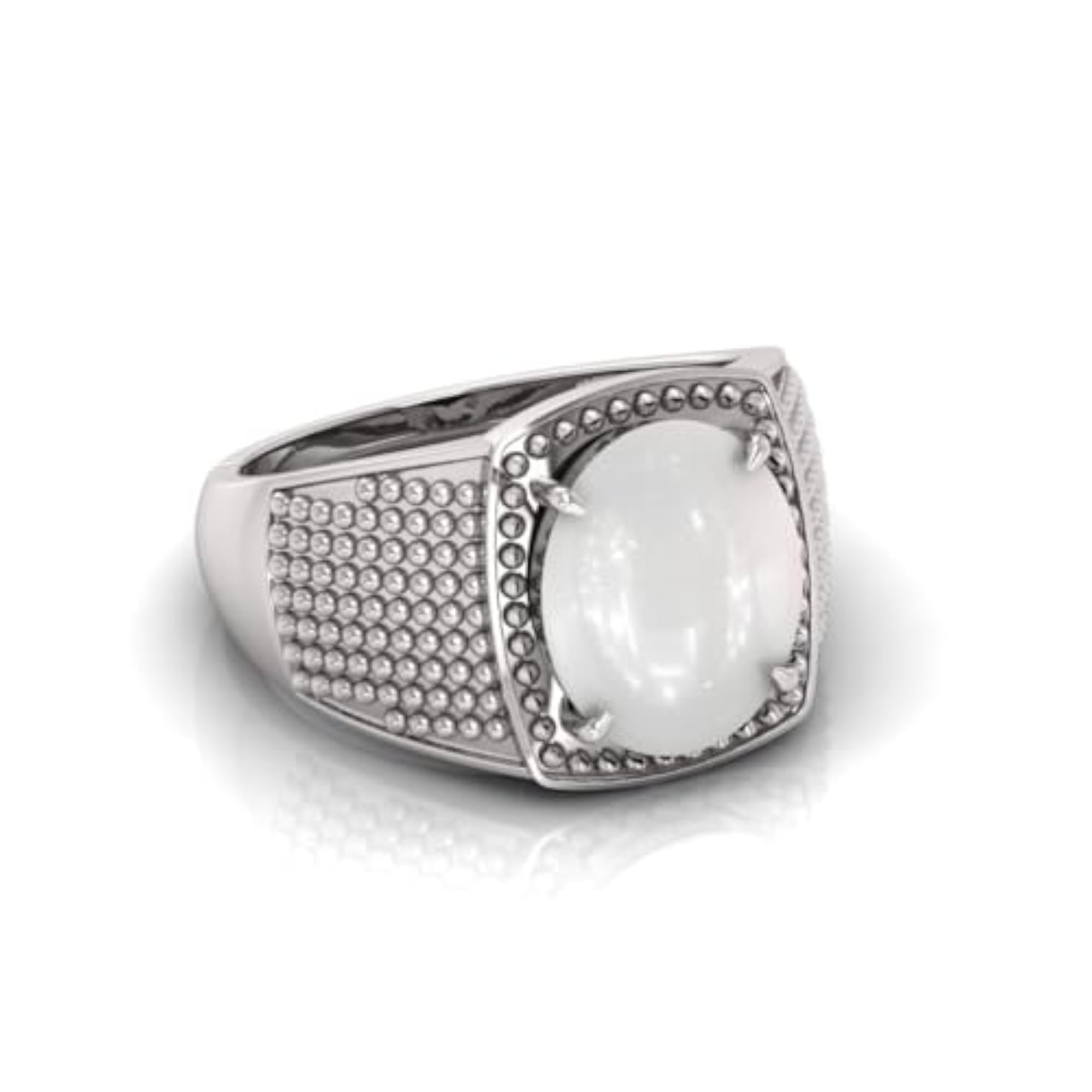 Men's Adjustable Moonstone Original Stone Ring