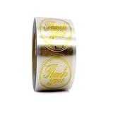 500 Pcs Thank You Stickers, PVC Clear Thank You Sticker for Your Order Sealing Stickers Decoration f
