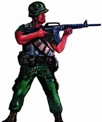 Mars Figures 32005-1/32 US Marines, Vietnam War, Scale Plastic Model kit