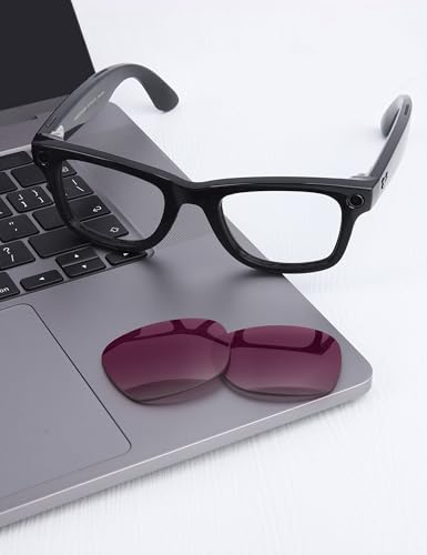 Image of Mryok Replacement Lenses Compatible with Ray-Ban Meta Wayfarer RW4006 50mm / Gen 2 RW4012 50mm Smart Glasses, HD Polarized