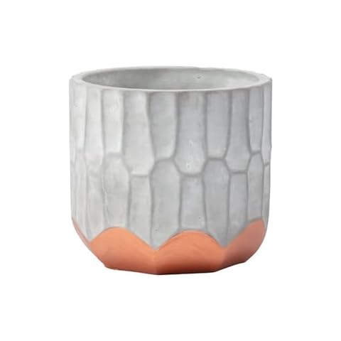 Napco Geometric Ceramic Flower Pot Cover