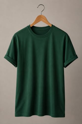 Image of INKKR Men's Solid Round Neck Half Sleeve Classic Cotton Bio-wash T-Shirt Combo | Crew Neck Cotton Tshirt for Men Combo
