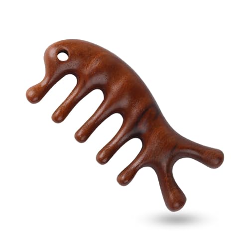 Image of RUBAB MEN Natural Wooden Full Body Massager & Relaxation Tool | 7-Node Acupressure, Eases Stress, Muscle Stiffness, Improves Blood Circulation, Handy Scalp, Neck & Back Massager