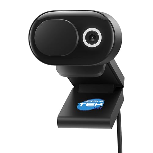 SIMPLETEK - Webcam USB-A 1080p con microfono integrato e filtro privacy,...