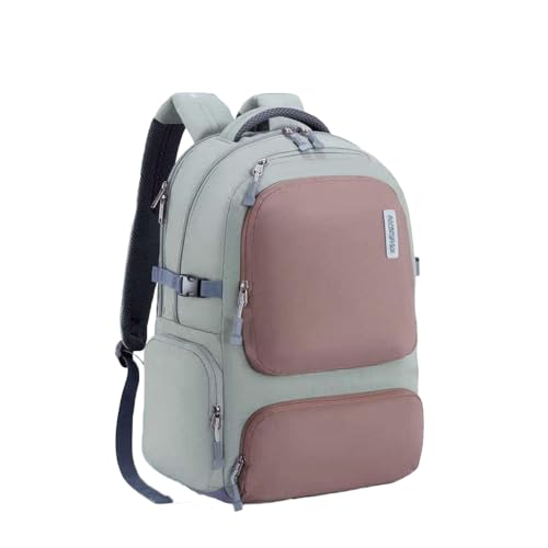 Image of American Tourister Zipper Brett 3.0 Polyester Men's Backpack (Free Size, Brown)