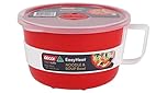 Décor Microsafe EasyHeat Bowl | Microwave Bowl Perfect for Soup, Noodles & Porridge | 1.15L Capacity - Red