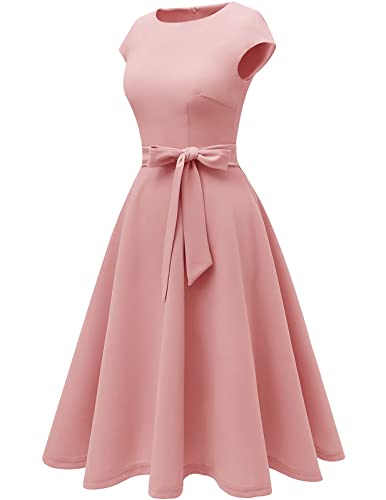 image for DRESSTELLS Vintage Tea Dress for Women, 1950s Cocktail Party Dresses, 