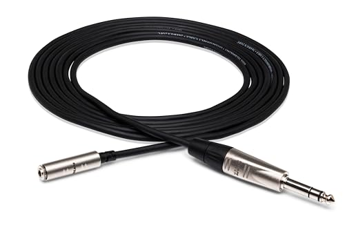 Cable adaptador Hosa HXMS-025 Pro 3.5mm a 1/4 pulg 25 pies miniatura 1
