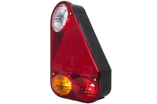 Aspöck Feu arrière Earpoint III droit connecteur baïonnette 5 broches 12-24V IP54 bloc optique déclairage arrière robuste et très fiable pour remorque...
