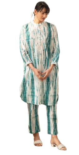 Image of Yashika Women's Printed Cotton Blend Straight Kurta Pant Set - Elegant Ethnic Wear Ensemble for Modern Women, Perfect for Any Occasion