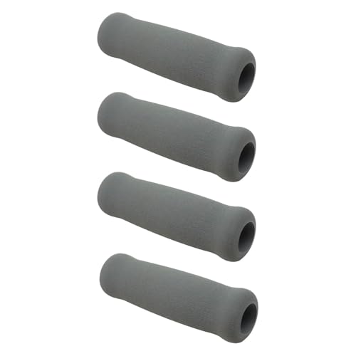 Image of 4X Reusable PP Crutch Handles Grip Non Slip for Elderly Walking Aids 1.9cmx3.3cmx10.5cm Grey