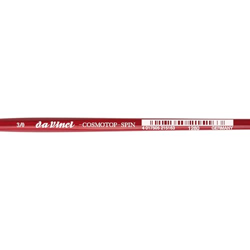 Image of da Vinci Watercolor Series 1280 Size 3 /0 - CosmoTop Spin Medium Needle-Sharp Liner - Professional Quality Multi-Diameter Synthetic Fibers - Holds More Water Than Any Other Synthetic