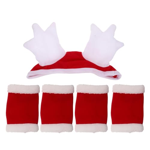Guêtres et bonnet de déguisement de cheval pour Noël chic