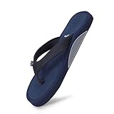 YOHO ArchFlex orthopedic slippers for men | Arch support for pain relief | Soft, Anti-Skid, lightweight | comfortable padded straps flip flops for Everyday | Mystery Blue - UK 9