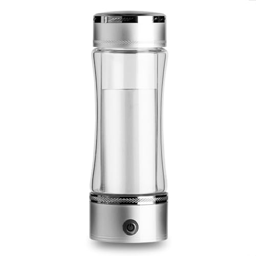 Generador de hidrógeno, Vaso de Agua de 350 ml con Contenido de hidrógeno de hasta 1200 1600 ppb, tecnología SPE, Recarga USB, Ideal para Viajes en casa.
