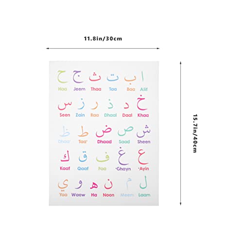 Artibetter Arabic Alphabet Wall Decor Arabic Number Poster Canvas Painting Posters Educational Posters Kids Learning Wall Charts Playroom Decoration For Living Room Bedroom Decor Style #TOP2
