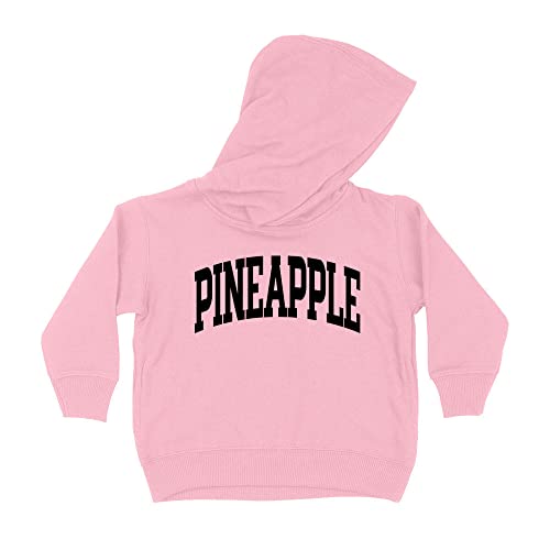 Pineapple Collegiate Kids Hoodie Sweatshirt Toddler 4T Light Pink