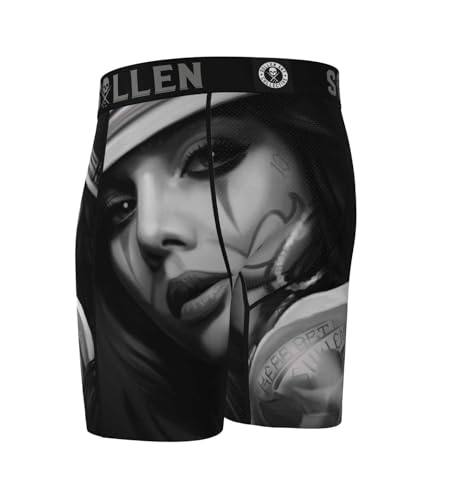Sullen Men's Payasa Tattoo Lifestyle Graphic Boxer Shorts Black4