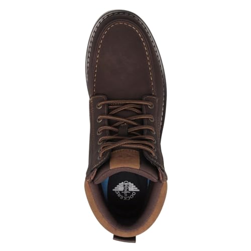 Image of DOCKERS Mens Davis Rugged Casual Tumbled Leather Moc-Toe Boots