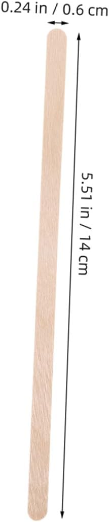 Zerodeko 500 Pcs Disposable Wooden Coffee Stirrer Sticks Made of Eco-friendly Wood, 14 Cm Long Beverage Stir Sticks for Hot Coffee, Tea, Milk, and Hot Chocolates in Cafes and Kitchens