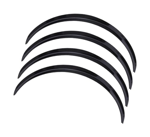 車のホイールアーチ 用 マツダ 3 6 CX-5 CX-7 車ホイールアイブロウアーチフェンダーフレアカバートリムステッカー 73cm/29インチ 車ホイールアイブロウ(Glossy Black)
