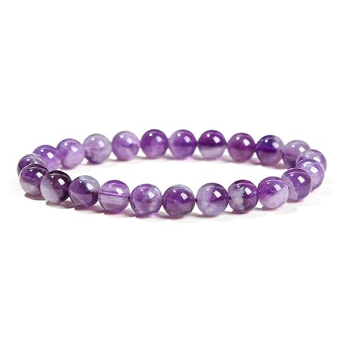 Bracelet améthyste et quartz violet, le cadeau de chaîne réglable Reiki idéal pour femme