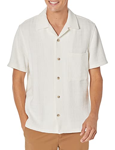 Vince Men's Textured Herringbone S/S