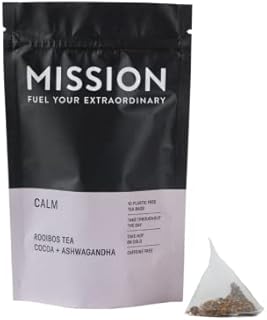 Calm | Rooibos Tea with Cocoa & Ashwagandha | Pyramid Tea Bags
