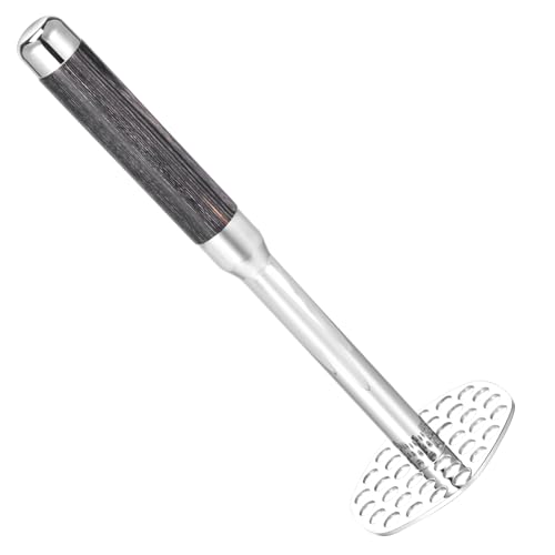 Stainless Steel Potato Masher, Easy to Clean Food Masher, Potato Mashers High Efficient Metal Mashing Utensil Anti Slip Mashed Potatoes Mashers for Kitchens