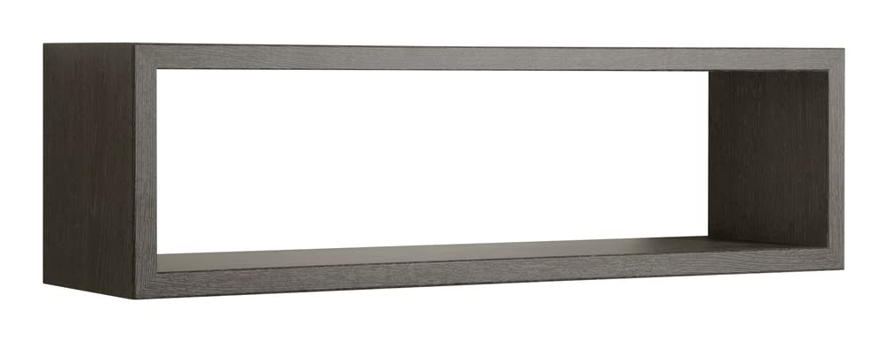 MODULARREDO | REGOLO Mensola da Muro, Pensile Bagno, Mensola da Parete, Scaffale da Parete, 60x17 p15.5 cm, Rovere Scuro - Made in Italy