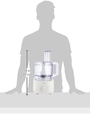 Diagram showing dimensions of the Panasonic MK-F310 Food Processor