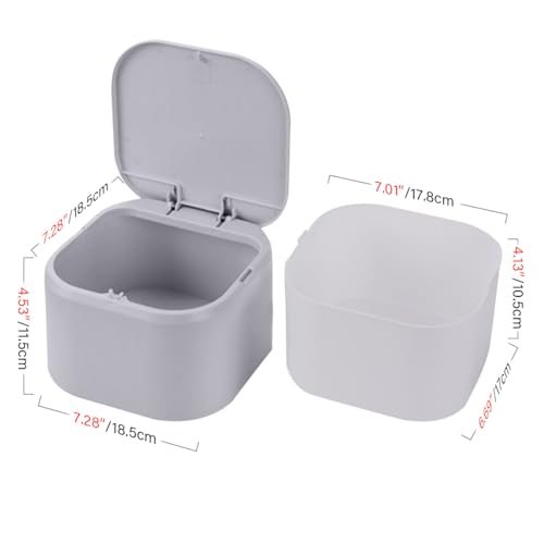 Petite poubelle de table réutilisable et corbeille compacte portable
