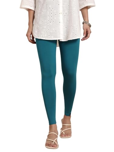 Image of TWIN BIRDS Women Viscose Ankle Leggings | Stretchable Kurti Wear Bottom