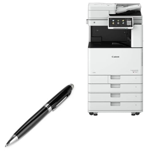 BoxWave Stylus Pen Compatible with Canon imageRUNNER Advance DX C3935i - EverTouch Meritus Capacitive Styra, Capacitive Stylus with Rollerball Pen - Jet Black