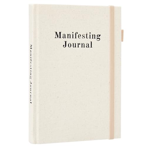 5 MINUTES A DAY Manifesting Journal for Women, Guided Journal to Manifest Your Dream Life, Daily Journal with Prompts, Gratitude and Productivity Journal for More Happiness, Growth, Mindfulness-Beige