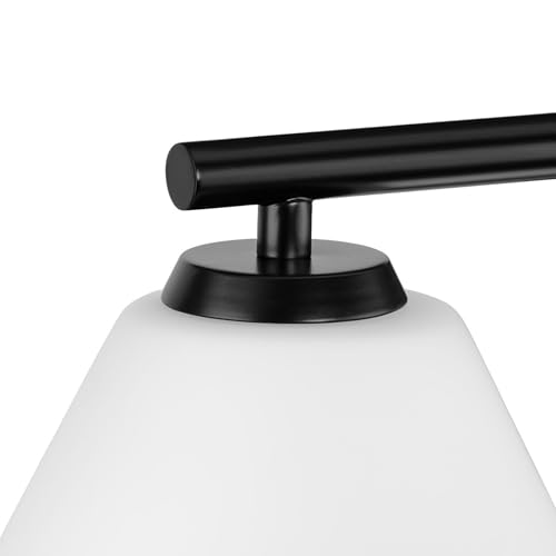 Progress Lighting Copeland Collection Three-Light Matte Black Mid-Century Modern Vanity Light (P300432-31M) by Progress Lighting - Image 6