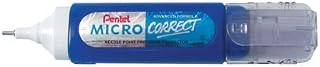 3 x Pentel Micro Correct Correction Fluid Pen Precision Fine Tip 12ml